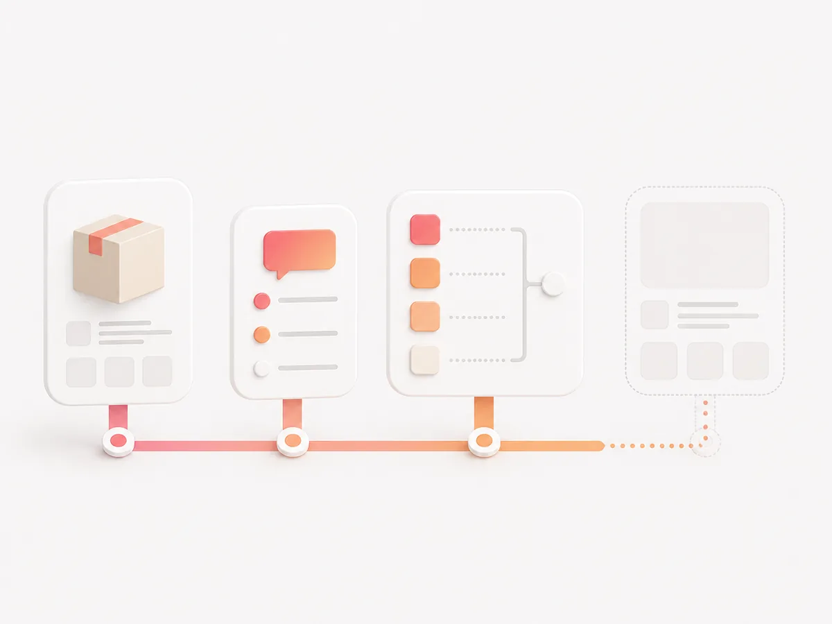 Conceptual product-review and catalogue-data flow toward a conditional external display